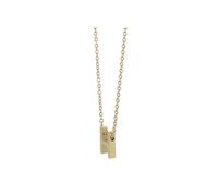 Kette ohne Anhänger ADELIA´S "Halskette - Buchstabe N aus Edelstahl 45+5", gold, Halsketten, Damen, 50cm, Edelstahl, Perfekt als Geschenk für besondere Menschen (37835309-0) gold