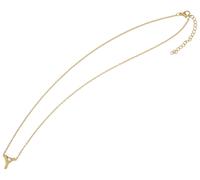 Kette ohne Anhänger ADELIA´S "Halskette - Buchstabe N aus Edelstahl 45+5", gold, Halsketten, Damen, 50cm, Edelstahl, Ideal zum Verschenken - schlicht und stilvoll (81728835-0) gold