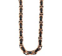 Kette ohne Anhänger ADELIA´S "Halskette - Königskette aus Edelstahl 50 cm", schwarz, Halsketten, Herren, 50cm, Edelstahl, Ein Geschenk, das Freude macht (41176611-0) schwarz