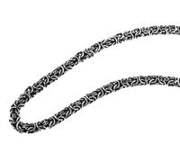 Kette ohne Anhänger ADELIA´S "Halskette - Königskette aus Edelstahl 50 cm", silber, Halsketten, Herren, 50cm, Edelstahl, Eine schöne Geschenkidee für jeden Anlass (18983367-0) silber
