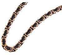Kette ohne Anhänger ADELIA´S "Halskette - Königskette aus Edelstahl 60 cm", schwarz, Halsketten, Herren, 60cm, Edelstahl, Ein stilvolles Geschenk für besondere Momente (16961902-0) schwarz