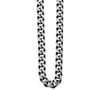 Kette ohne Anhänger ADELIA´S "Herren Edelstahl Panzerkette Halskette" Gr. 50, silber, Halsketten, Herren, 50, Edelstahl (91156866-50) silber