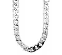 Kette ohne Anhänger ADELIA´S "Herren Edelstahl Panzerkette Halskette" Gr. 80, silber, Halsketten, Herren, 80, Edelstahl (18779945-80) silber