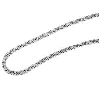 Kette ohne Anhänger ADELIA´S "Herren Halskette - Königskette aus Edelstahl 50 cm", silber, Halsketten, Herren, 50cm, Edelstahl, Zum Verschenken - passend für viele Anlässe (43313232-0) silber