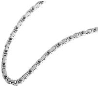 Kette ohne Anhänger ADELIA´S "Herren Halskette - Königskette aus Edelstahl 50 cm", silber, Halsketten, Herren, 50cm, Edelstahl, Ideal zum Verschenken - schlicht und stilvoll (90547147-0) silber
