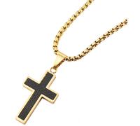 Kette ohne Anhänger ADELIA´S "Herren Halskette mit Anhänger - Kreuz aus Edelstahl", gold, Halsketten, Herren, 61cm, Edelstahl, Ideal als Geschenk für besondere Anlässe (97887810-0) gold