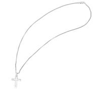 Kette ohne Anhänger ADELIA´S "Herren Halskette mit Anhänger - Kreuz aus Edelstahl", silber, Halsketten, Herren, 61cm, Edelstahl, Perfekt als Geschenk zum einen besonderen Tag (32312865-0) silber