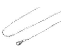 Kette ohne Anhänger ADELIA´S "Neuheit 2025 - Damen Edelstahl Ankerkette Halskette Anker" Gr. 55, silber (silber, anker), Halsketten, Damen, 55, Edelstahl (95762719-55) silber, anker