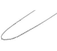 Kette ohne Anhänger ADELIA´S "Unisex Halskette - Ankerkette aus Edelstahl 45 cm", silber, Halsketten, Damen, 45cm, Edelstahl, Ein kleines Geschenk mit großer Wirkung (43881602-0) silber