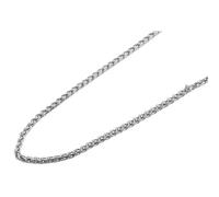 Kette ohne Anhänger ADELIA´S "Unisex Halskette - Kordelkette aus Edelstahl" Gr. 40, silber, Halsketten, Damen, 40, Edelstahl, Ein kleines Geschenk mit großer Wirkung (20359342-40) silber