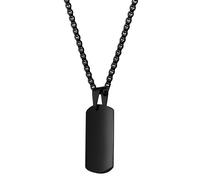Kette ohne Anhänger ADELIA´S "Unisex Halskette mit Anhänger - aus Edelstahl", schwarz, Halsketten, Damen, 61cm, Edelstahl, Ein kleines Geschenk mit großer Wirkung (50198150-0) schwarz