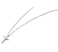 Kette ohne Anhänger ADELIA´S "Unisex Halskette mit Anhänger - Kreuz aus Edelstahl", silber, Halsketten, Damen, 48cm, Edelstahl, Schöne Geschenkidee zum einen besonderen Tag (15644235-0) silber