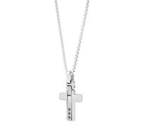 Kette ohne Anhänger ADELIA´S "Unisex Halskette mit Anhänger - Kreuz aus Edelstahl", silber, Halsketten, Damen, 60cm, Edelstahl, Ideal zum Verschenken - schlicht und stilvoll (39028143-0) silber