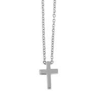 Kette ohne Anhänger ADELIA´S "Unisex Halskette mit Anhänger - Kreuz aus Edelstahl", silber, Halsketten, Damen, 48cm, Edelstahl, Perfekt als Geschenk zum Weihnachten (85641601-0) silber