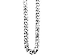Kette ohne Anhänger ADELIA´S "Unisex Halskette - Panzerkette aus Edelstahl 43 cm", silber, Halsketten, Damen, 43cm, Edelstahl, Perfekt zum Verschenken an besondere Menschen (15812441-0) silber