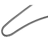 Kette ohne Anhänger ADELIA´S "Unisex Halskette - Panzerkette aus Edelstahl 43 cm", silber, Halsketten, Damen, 43cm, Edelstahl, Ideal zum Verschenken - schlicht und stilvoll (66884930-0) silber