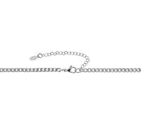 Kette ohne Anhänger ADELIA´S "Unisex Halskette - Panzerkette aus Edelstahl mit Tigerauge 45 cm", silber, Halsketten, Damen, 45cm, Edelstahl, Ideal als Geschenk zum Muttertag (23283332-0) silber