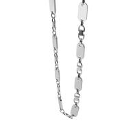 Kette ohne Anhänger ADELIA´S "Unisex Halskette - Plattenkette aus Edelstahl 55 cm", silber, Halsketten, Damen, 55cm, Edelstahl, Zum Verschenken an Menschen, die Ihnen am Herzen liegen (30322246-0) sil