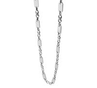 Kette ohne Anhänger ADELIA´S "Unisex Halskette - Plattenkette aus Edelstahl 60 cm", silber, Halsketten, Damen, 60cm, Edelstahl, Geschenkidee: zeitlos und vielseitig (92517262-0) silber