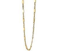 Kette ohne Anhänger ADELIA´S "Unisex Halskette - Plattenkette aus Edelstahl 70 cm", gold, Halsketten, Damen, 70cm, Edelstahl, Zum Verschenken - ideal zum Geburtstag (26426628-0) gold