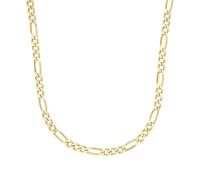 Kette ohne Anhänger AMOR, gelbgoldfarben, Halsketten, Herren, Silber 925 (Sterlingsilber), L: 50 B: 4,3mm, Kette ohne Anhänger, B:4,3mm (29986869-0)