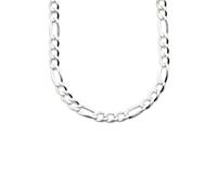 Kette ohne Anhänger BRUNO BANANI "Schmuck Geschenk Silber 925 Halsschmuck Halskette Figarokette" Gr. 55, silber (silberfarben), Halsketten, Herren, 55, Silber 925 (Sterlingsilber), L: 55 B: 4,9mm, B:4