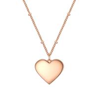 Kette ohne Anhänger EASTSIDE "ES365", rosa (roségold), Halsketten, Damen, 40,0cm Basiskette + 5,0cm Verlängerung, Edelstahl, mit Herz-Anhänger (85749265-0) roségold