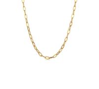 Kette ohne Anhänger ELLI "Halskette Gliederkette Oval Silberfarben" Gr. 47, gold, Halsketten, Damen, ohne Stein, Messing (19439923-47) gold