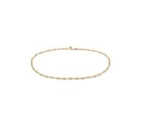 Kette ohne Anhänger ELLI PREMIUM "Basic Gliederkette Blogger Trend 925er Silber" Gr. 40, gold, Halsketten, Damen, 40, ohne Stein, Silber 925 (Sterlingsilber), L: 40 (67772841-40) gold