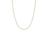 Kette ohne Anhänger ELLI PREMIUM "Basic Panzerkette Klassisch Elegant 375 Gelbgold" Gr. 45, gold, Halsketten, Damen, 45, ohne Stein, Gelbgold 375, L: 45 (71121005-45) gold