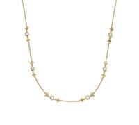 Emporio Armani Halskette EG3618710 Damen – 925er Silber, goldfarben, mit Zirkonia