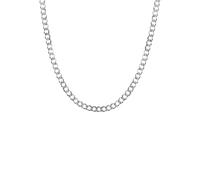 Kette ohne Anhänger FIRETTI "Schmuck Geschenk Silber 925 Halsschmuck Halskette Panzerkette" Gr. 45, silber (silberfarben), Halsketten, Damen, 45, Silber 925 (Sterlingsilber), B: 5mm, Made in Germany, 