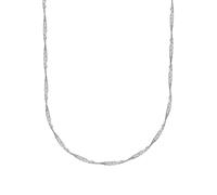 Kette ohne Anhänger FIRETTI "Schmuck Geschenk Silber 925 Halsschmuck Halskette Singapurkette" Gr. 50, silber (silberfarben), Halsketten, Damen, 50, Silber 925 (Sterlingsilber), B: 1,7mm, Made in Germa