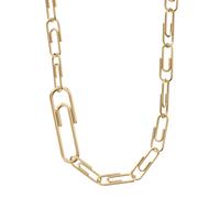 Kette ohne Anhänger FOSSIL "Jewelry", gold (gelbgoldfarben), Halsketten, Damen, Edelstahl, L: 50,5 B: 9,2mm (60833736-0) gelbgoldfarben