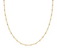 Kette ohne Anhänger GLANZSTÜCKE MÜNCHEN "GSM1019", gelbgold, Halsketten, Damen, 40,0cm Basiskette + 5,0cm Verlängerung, Silber 925 (Sterlingsilber), aus Sterling Silber (47912722-0) gelbgold