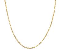 Kette ohne Anhänger GLANZSTÜCKE MÜNCHEN "GSM879" Gr. 50, gelbgold, Halsketten, Damen, 50cm, Silber 925 (Sterlingsilber), aus Sterling Silber (18869315-50) gelbgold