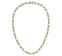 Kette ohne Anhänger JOBO, edelstahlfarben, Halsketten, Damen, Edelstahl, L: 47, Edelstahl Bicolor-Optik 47 cm (42264354-0) edelstahlfarben