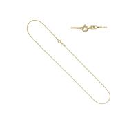 Kette ohne Anhänger JOBO, gold (goldfarben), Halsketten, Damen, Silber 925 (Sterlingsilber), L: 50, Venezianerkette 925 Silber vergoldet 50 cm 1,3 mm (21849719-0) goldfarben