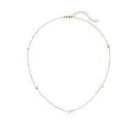 Kette ohne Anhänger JOBO "mit sternförmigen Zwischenelementen", gelbgold 375, Halsketten, Damen, Gelbgold 375 Weißgold 375, L: 43, Gelbgold 375, Weißgold 375, 375 Gold Bicolor 43 cm (99030563-0) gelbg