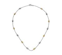 Kette ohne Anhänger JOBO "mit Zwischenelementen in Bicolor-Optik", silber 925, Halsketten, Damen, Silber 925 (Sterlingsilber), L: 45, 925 Silber bicolor vergoldet 45 cm (10294966-0) silber 925