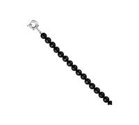 Kette ohne Anhänger JOBO, schwarz, Halsketten, Damen, Materialmix, L: 60, mit Onyx 60 cm (71177064-0) schwarz