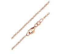 Nenalina, Halskette Basic Kombinierbar 925 Sterling Silber in roségold, Schmuck für Damen Gr. 80 cm