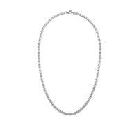 Kette ohne Anhänger S.OLIVER, silber (edelstahlfarben), Halsketten, Herren, Edelstahl, L: 50 B: 4mm, B:4mm (93582744-0) edelstahlfarben
