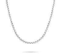 Kette ohne Anhänger S.OLIVER, silber (edelstahlfarben), Halsketten, Herren, Edelstahl, L: 55 B: 4mm, B:4mm (53607632-0) edelstahlfarben