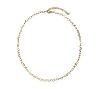Kette ohne Anhänger "Schmuck Geschenk Edelstahl Halsschmuck Halskette Herz", gelbgoldfarben, ANISTON JEWELRY & WATCHES, Halsketten, Damen, Edelstahl, L: 45 B: 4mm, Made in Germany, B:4mm (73842465-0) 