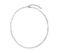 Kette ohne Anhänger "Schmuck Geschenk Edelstahl Halsschmuck Halskette Herz", silberfarben, ANISTON JEWELRY & WATCHES, Halsketten, Damen, Edelstahl, L: 45 B: 4mm, Made in Germany, B:4mm (48200528-0) si