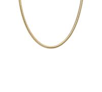 Kette ohne Anhänger SKAGEN "Schmuck Geschenk Edelstahl MODERNE STAK", gold (gelbgoldfarben), Halsketten, Damen, Edelstahl, L: 45,5 B: 3mm, B:3mm (93819863-0) gelbgoldfarben