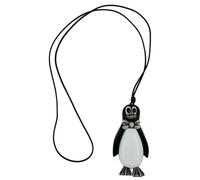 Kette, Pinguin schwarz-weiß silbergrau