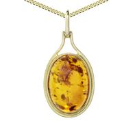 Kette und Anhänger Set OSTSEE-SCHMUCK "- Marga - Gold 333/000 - Bernstein" Gr. 42, gold (gold 333, goldfarben, gelb), Schmuck_Sets, Damen, 42, Gelbgold 333 (28696549-42) gold 333, goldfarben, gelb