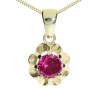 Kette mit Anhänger OSTSEE-SCHMUCK "Ostsee-Schmuck Kette mit Anhänger Pia 6 mm" Gr. 45, gold, Halsketten, Damen, 45cm, Gelbgold 333, L: 42 (32738901-45) gold